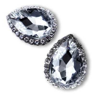 925 earrings retro drop-shaped crystal diamond earrings
