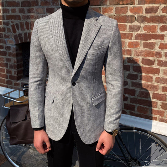 THICK & TEXTURED SMALL SUIT JACKET MEN