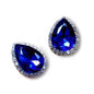 925 earrings retro drop-shaped crystal diamond earrings
